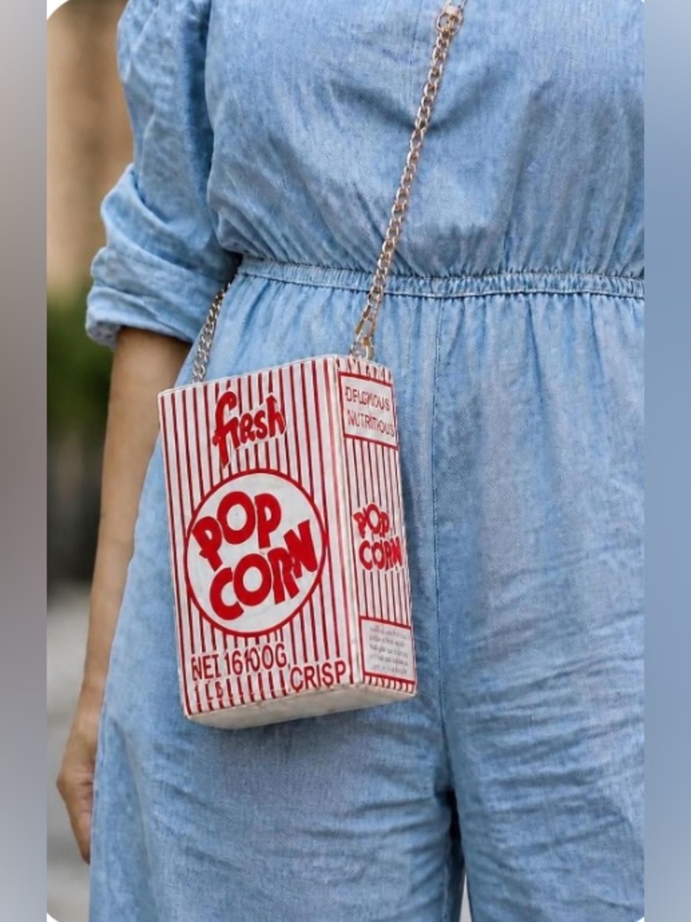 Popcorn Box Crossbody Bag